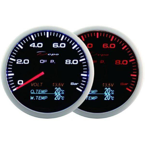 Датчик давления масла 4в1 60мм WA, Depo Racing
