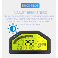 Дашборд на сенсорном, Bluetooth подключении, Sincotech DO904