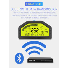 Дашборд на сенсорном, Bluetooth подключении, Sincotech DO904