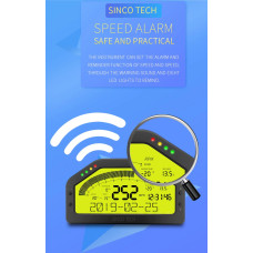 Дашборд на сенсорном, Bluetooth подключении, Sincotech DO904