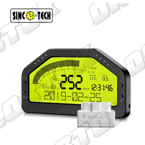 Дашборд на OBD-bluetooth подключении, Sincotech DO903